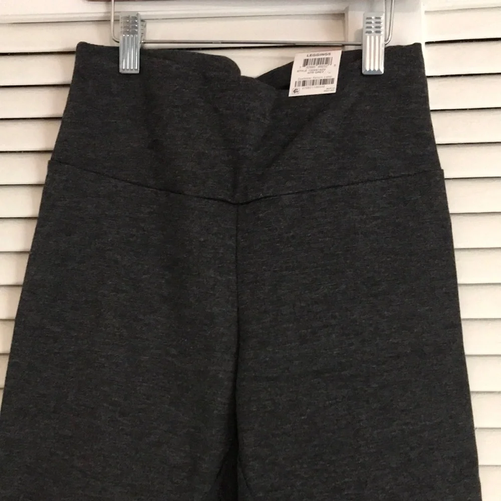 NWT INC Dark Gray High-Waisted Leggings SZ XS